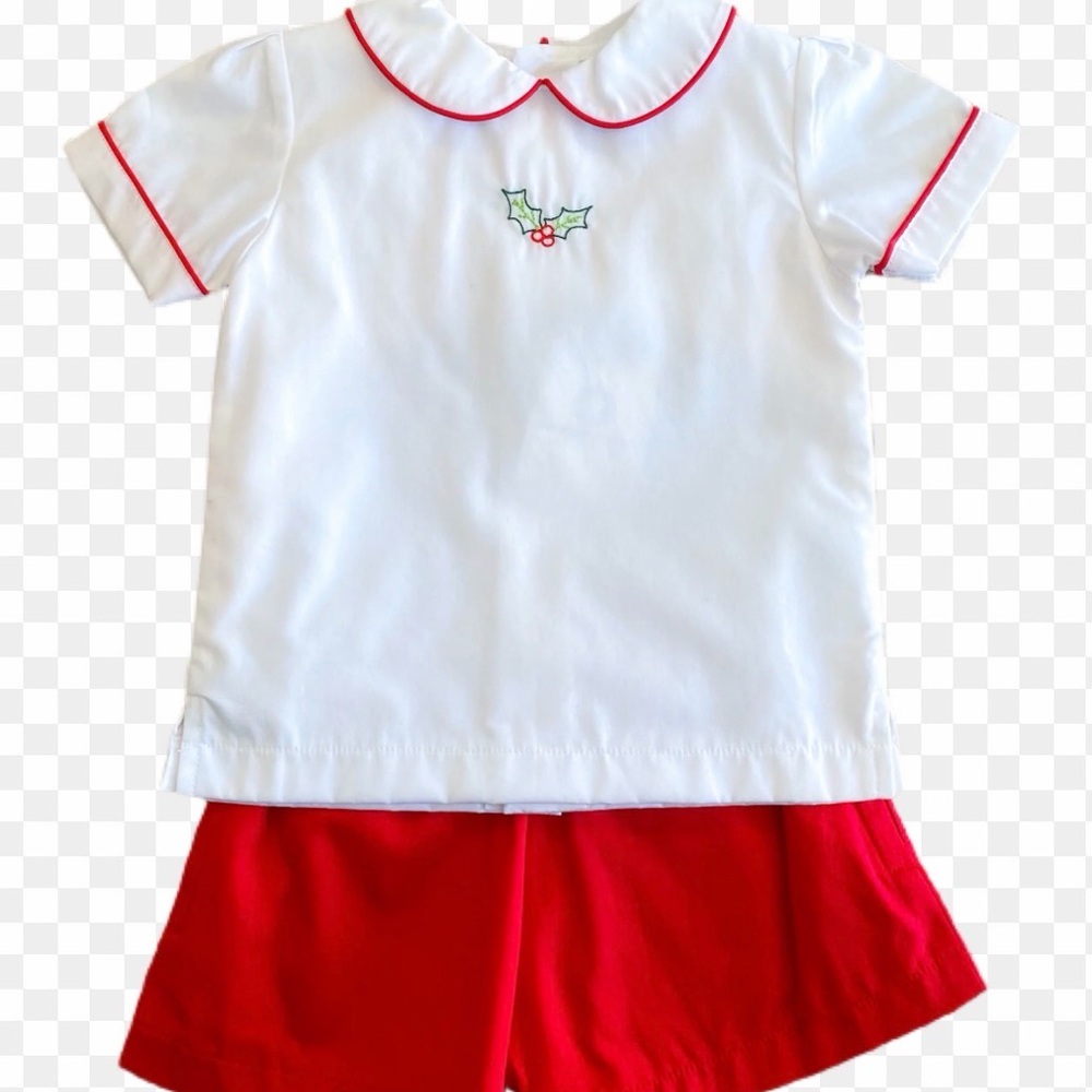 Proper Peony Holly Short Set 12M